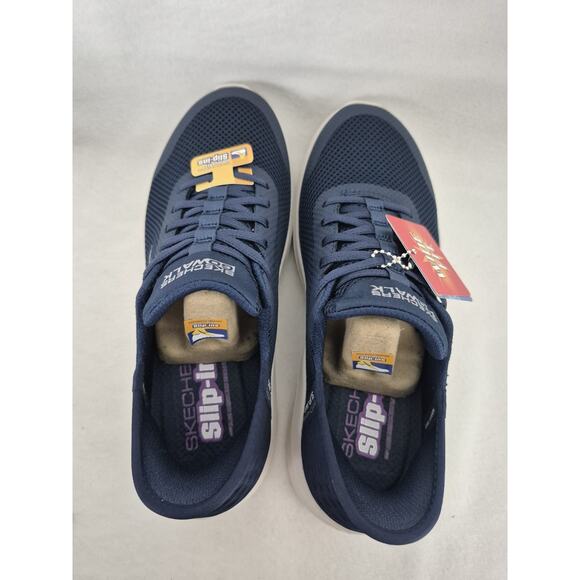 Women's Skechers Go Walk Flex Grand Entry Navy/White Size 8D Wide Washable Shoes - Picture 5 of 8